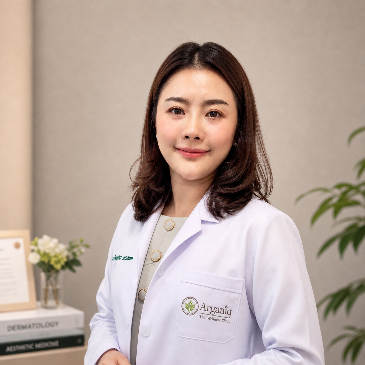 พท.บ. กัญญาภัทร แขวงเมฆ ผู้บริหารและผู้ก่อตั้ง Arganiq Thai Wellness